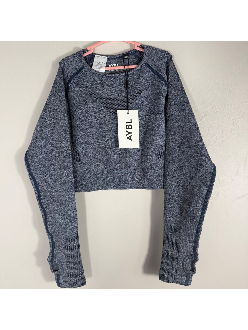 AYBL Motion Seamless Long Sleeve Crop Top | M